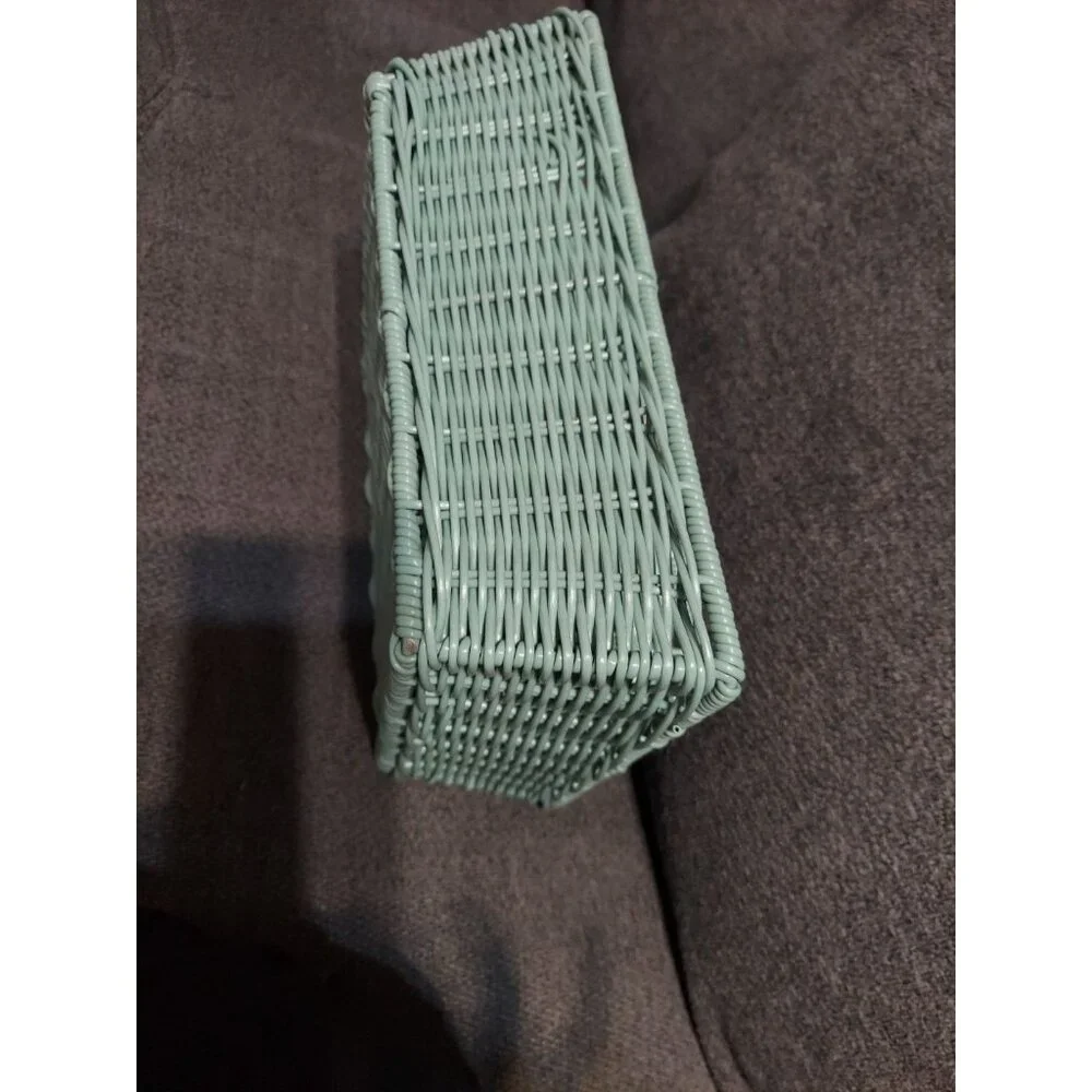 Tommy Bahama Turquoise Wicker Basket Picnic Wine‎ Home Decorations